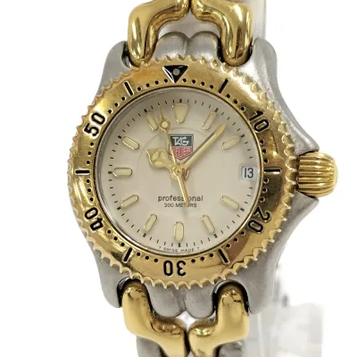【中古】TAGHEUER プロフェッショナル 腕時計 SS×GP クオーツ