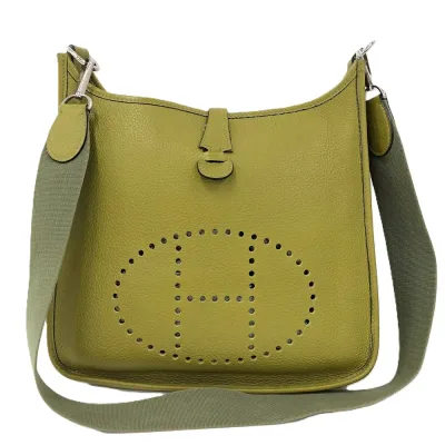 【中古】Hermes エブリン1PM アニスグリーン×シルバー金具 トリヨンクレマンス