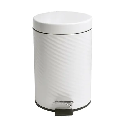 ゴミ箱 ふた付き 5L ダストボックス 丸型 ペダル式 ごみ箱 スリム おしゃれ 抗菌 消臭 密閉 音無し 部屋 キッチン リビングルーム トイレ 浴室 オフィス用 スチール