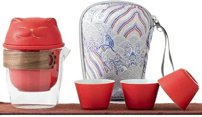茶器セット 中国茶器セット 創作茶器 茶具茶盤 高コスパ お手頃 茶具ティーポットティーポット 耐熱ガラス陶器 海外旅行 便利グッズ 携帯急須茶器通勤 台湾茶器セット 旅行ティーセット 携帯用 収納バ