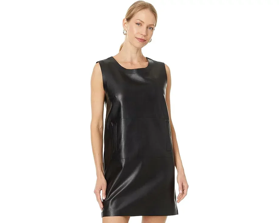 ノンスリーブ ドレス 黒色 ブラック レディース 【 NORMA KAMALI SLEEVELESS TAILORED MINI DRESS / BLACK 】 レディースファッション