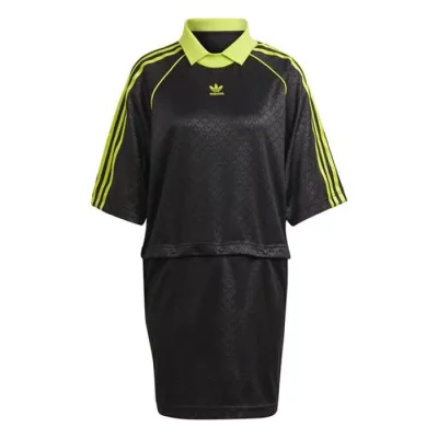 アディダス Adidas Originals 【 Pique Tee Dress Womens Women Black 】 Tシャツ ドレス レディース レディース 黒色 ブラック