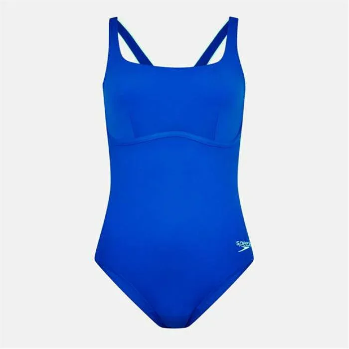 スピード Speedo 【 Flexband One Piece Swimsuit Women Lagoon Blue 】 水着 レディース 青色 ブルー