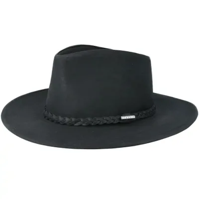 ステットソン Stetson 【 Buffalo Leather Black Western Men Black 】 バッファロー レザー 黒色 ブラック ウェスタン メンズ 黒色 ブラック