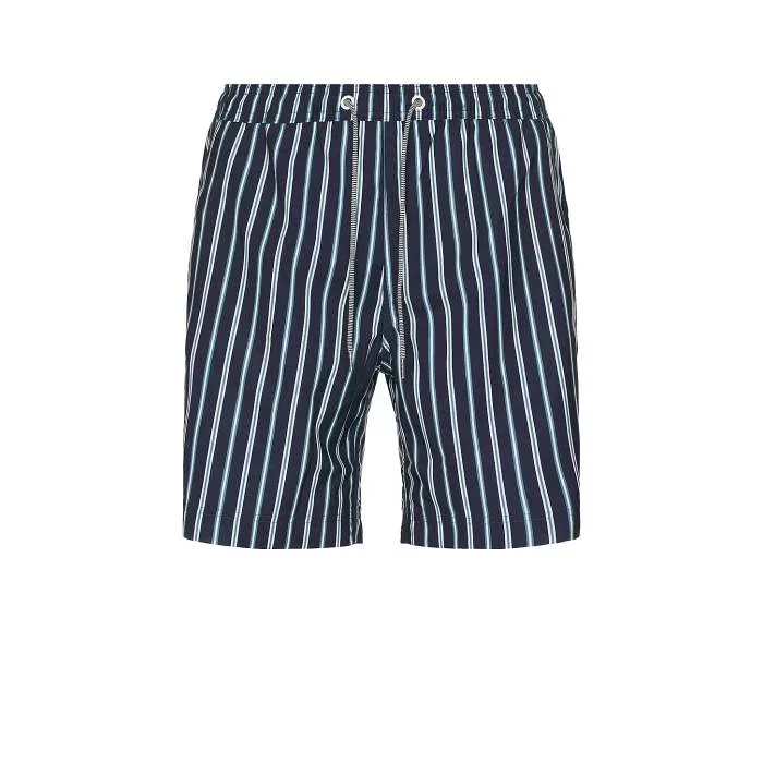 Far Afield 【 Graphic Swim Shorts Men Navy Iris Helio Stripe 】 グラフィック ショーツ メンズ 紺色 ネイビー Stripe ストライプ