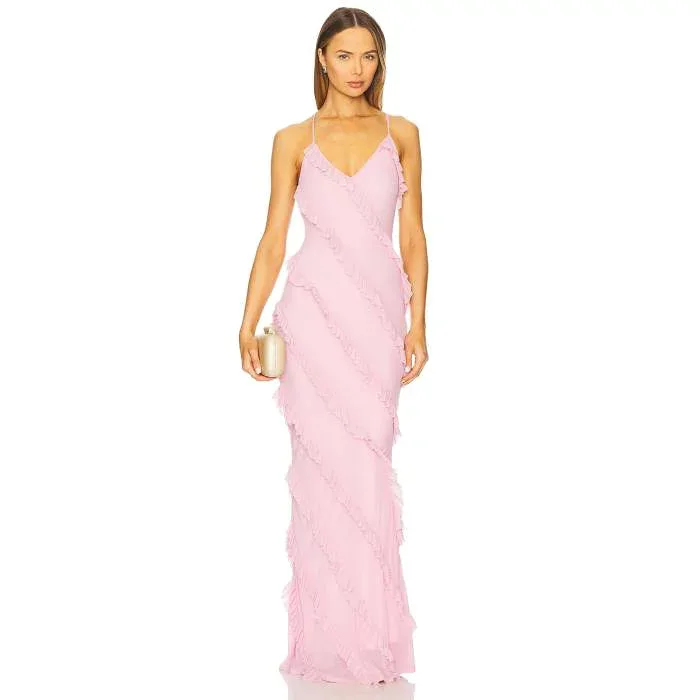 Runaway The Label 【 Barlow Maxi Dress Women Light Pink 】 ドレス レディース pink ピンク