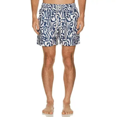 Oas 【 Marbling Swim Shorts Men Blue 】 ショーツ メンズ 青色 ブルー