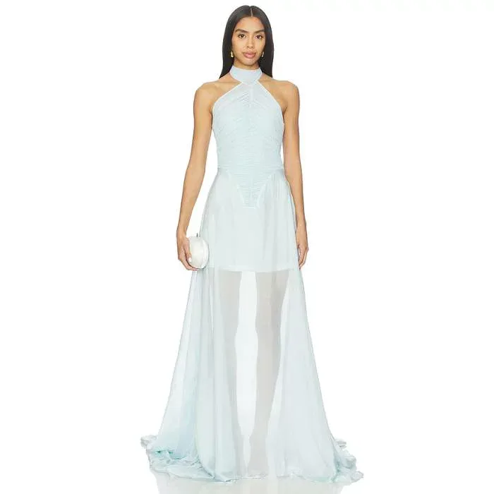 Deme By Gabriella 【 Kerstin Dress Women Baby Blue 】 ドレス レディース 青色 ブルー