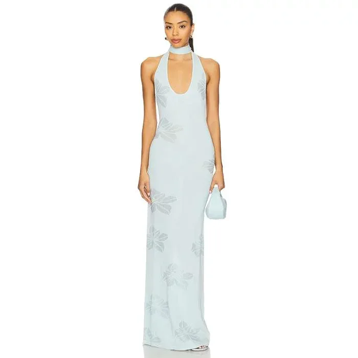 Sndys 【 X Revolve Tahiti Maxi Dress Women Blue 】 ドレス レディース 青色 ブルー