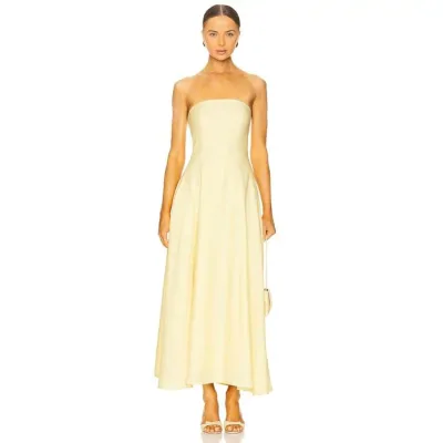 Favorite Daughter 【 The Favorite Linen Dress Women Moonbeam 】 ドレス レディース