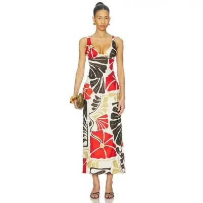 Sir. 【 Julietta Balconette Midi Dress Women Fiorello Rosso 】 ドレス レディース