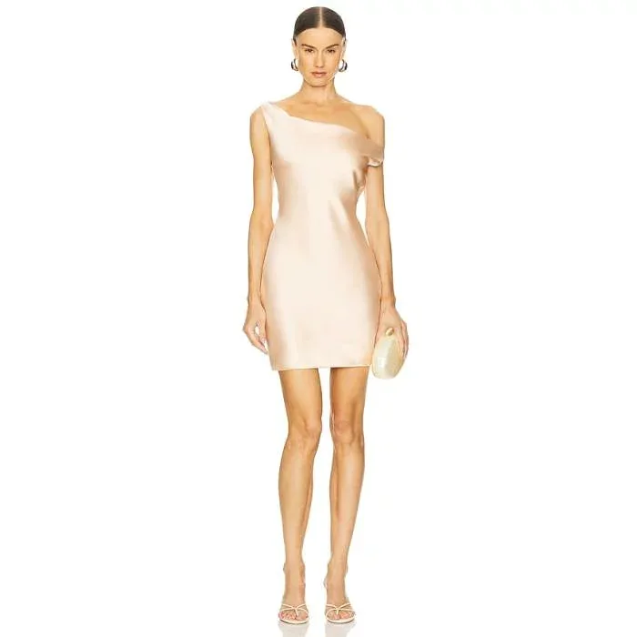 Norma Kamali 【 Maria Drop Shoulder Mini Dress Women Baby 】 ドレス レディース