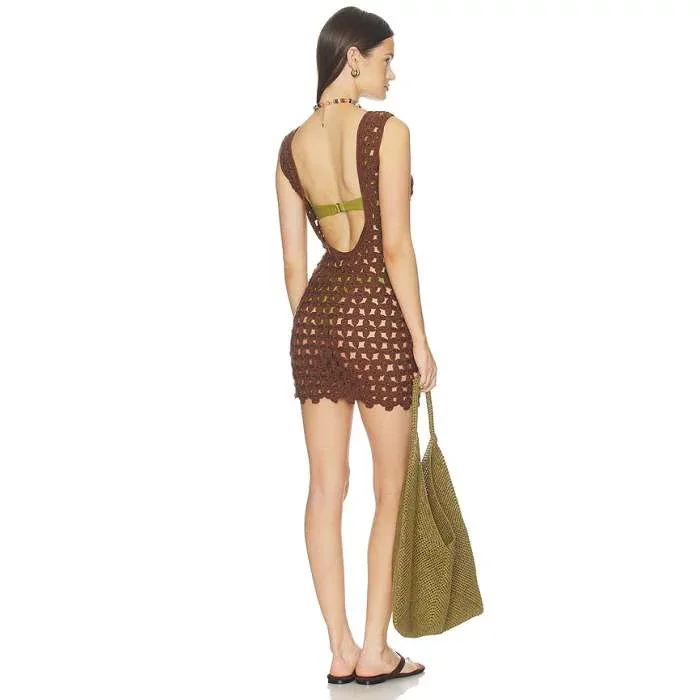 More To Come 【 Linds Mini Dress Women Brown 】 ドレス レディース 茶色 ブラウン