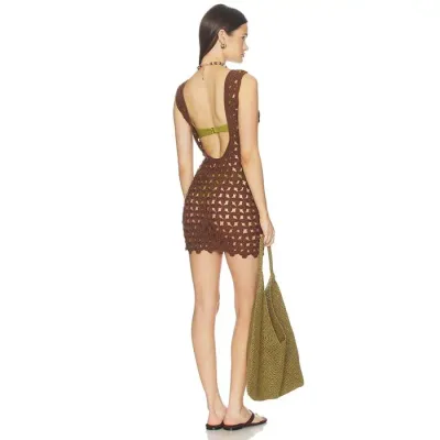 More To Come 【 Linds Mini Dress Women Brown 】 ドレス レディース 茶色 ブラウン