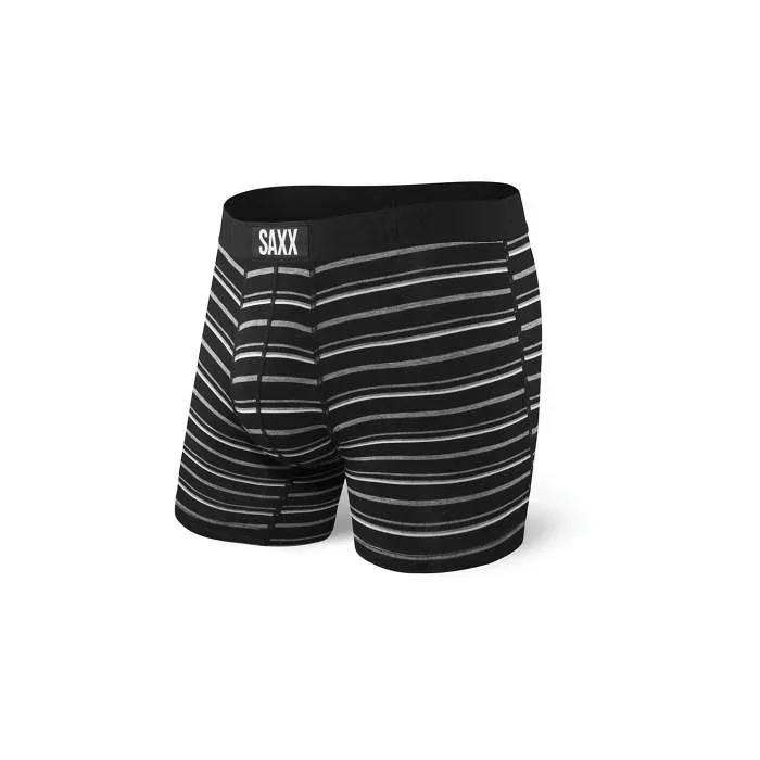 Saxx 【 Vibe Boxer Brief Black Coast Stripe Men Black 】 バイブ 黒色 ブラック Stripe ストライプ メンズ 黒色 ブラック