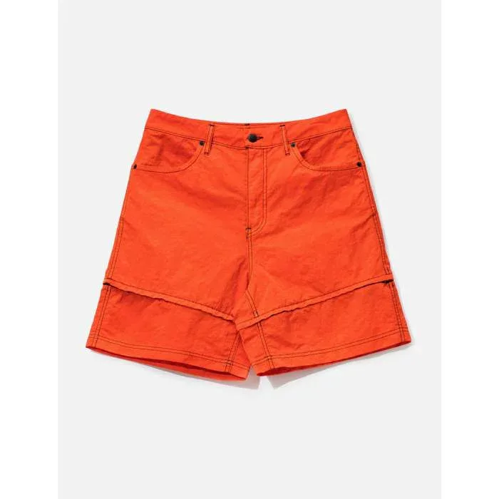Eckhaus Latta 【 Mobile Zip Short Unisex Blood Orange 】 ユニセックス orange 橙・オレンジ