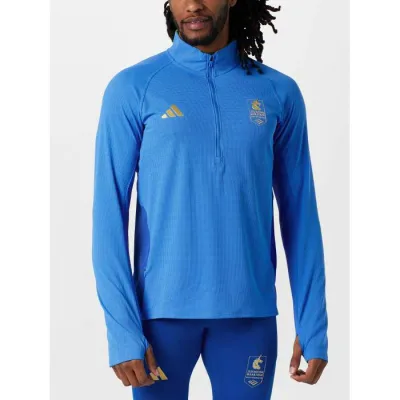 アディダス Adidas 【 Men's Boston Marathon 26 Half Zip Men Lucid Ray Blue 】 メンズ ボストン ハーフ メンズ 青色 ブルー