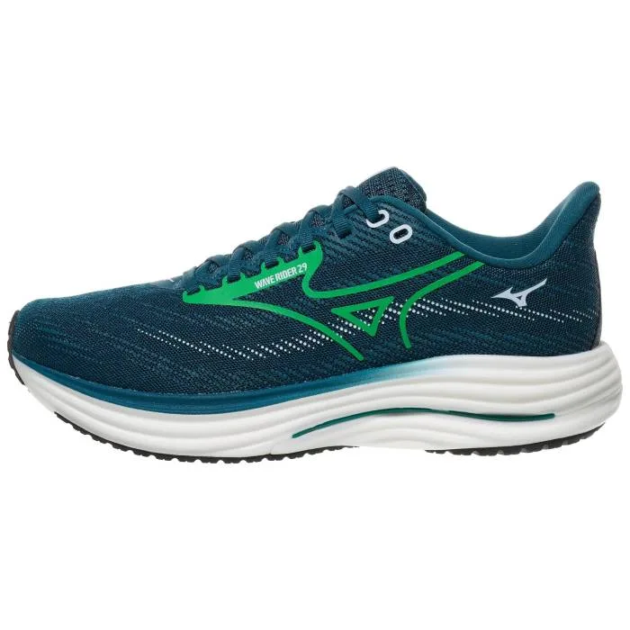 ミズノ Mizuno 【 Wave Rider 29 Men Sailor Blue/Green 】 Wave ウェーブ・ウェイブ メンズ 青色 ブルー green 緑・グリーン
