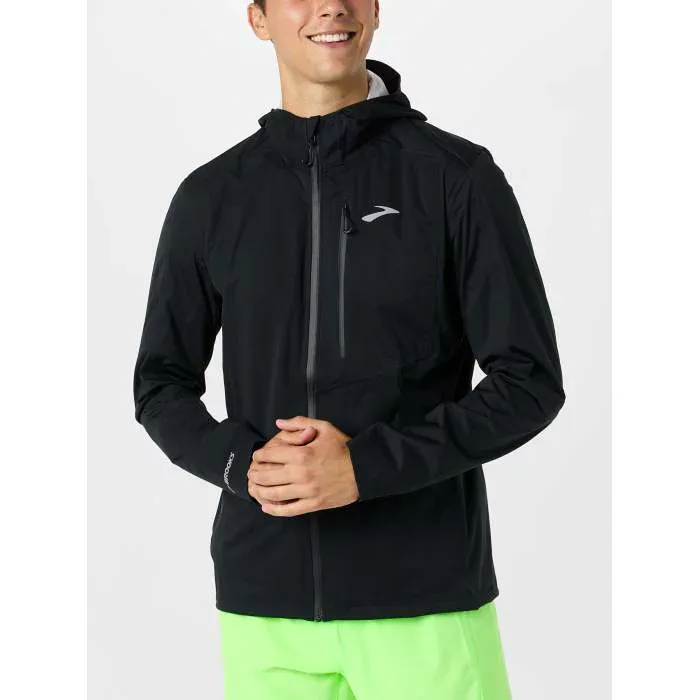 ブルックス Brooks 【 Men's High Point Waterproof Jacket 2.0 Men Black 】 メンズ ハイ Jacket ジャケット メンズ 黒色 ブラック