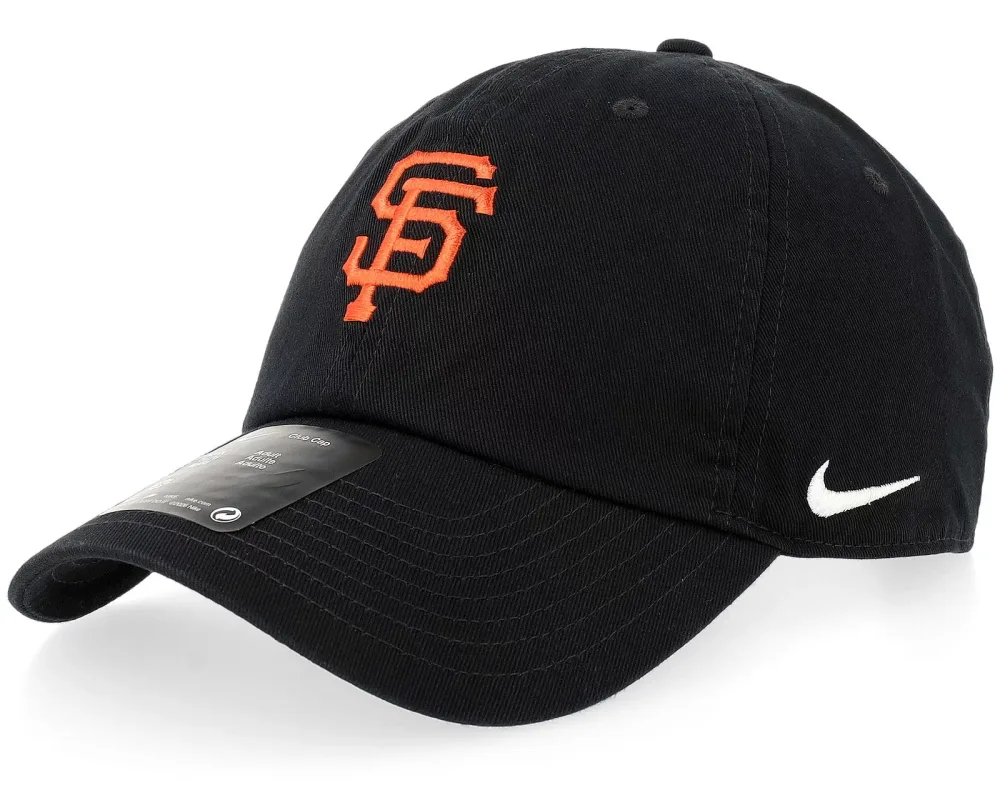 Nike MLB 【 San Francisco Giants Club Dad Cap メンズ MLB キャップ 】 サンフランシスコ・ジャイアンツ クラブ キャップ 帽子 Black 黒色 ブラック