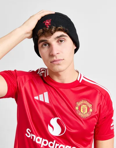 アディダス adidas 【 Manchester United FC Knit Beanie Hat 】 ユナイテッド ニット ビーニー 帽子 black 黒色 ブラック