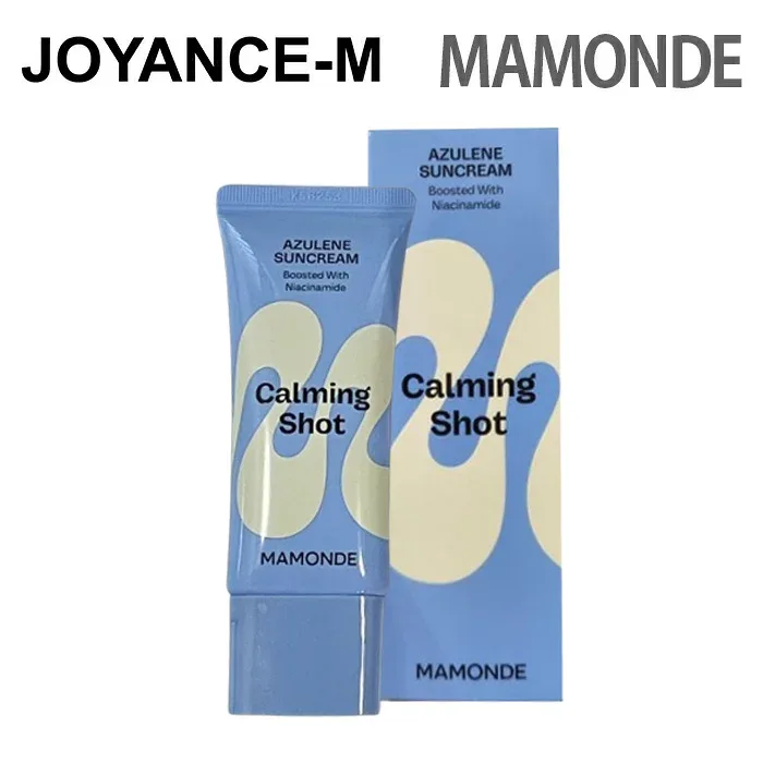 【Mamonde】 カーミングショット アズレン サン クリーム 35ml/Calming Shot Azulene Suncream 35ml/SPF50+PA++++ /マモンド/日焼け止め/ベースメイク/紫外線 対策 ブロック/UVカット/保湿/しっとり/スキンケア/韓国 コスメ