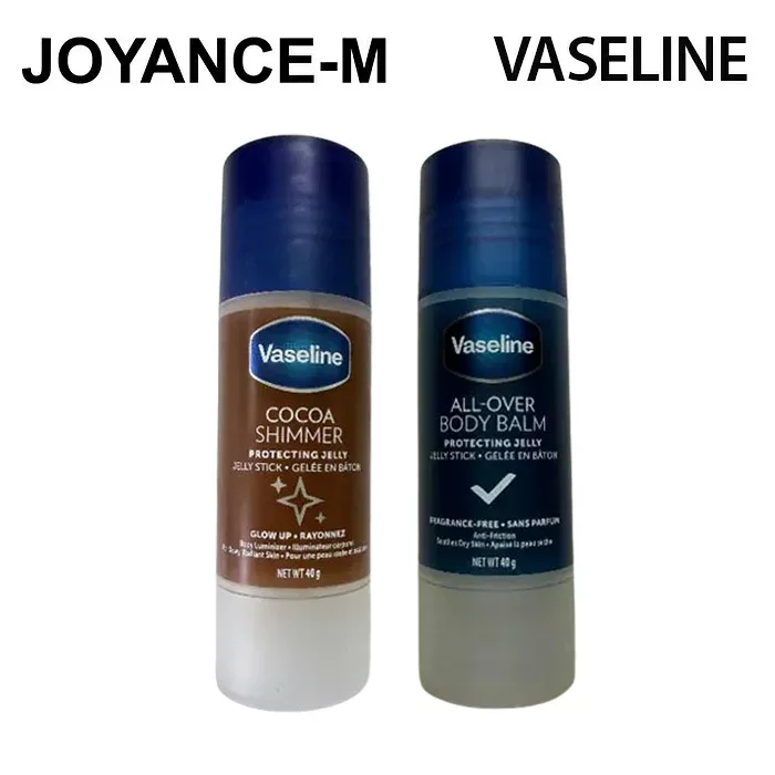 【Vaseline】ボディバームゼリースティック 40g (オリジナル/ココアシマー) / All-Over Body Balm Jelly Stick 40g (Original/Cocoa Shimmer) / ボディバーム 保湿スティック 無香料 保湿ケア スティックバーム 乾燥肌対策 持ち運び便利 全身用バーム スキンケア 保護バーム