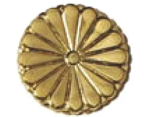 福井金属工芸 6337 菊紋 50mm