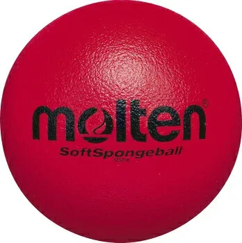 モルテン molten ボール ソフトスポンジボール 赤 レッド 直径約16cm 85-105g スポンジ製 STS16R 台湾製 器具・備品 xa-sts16r