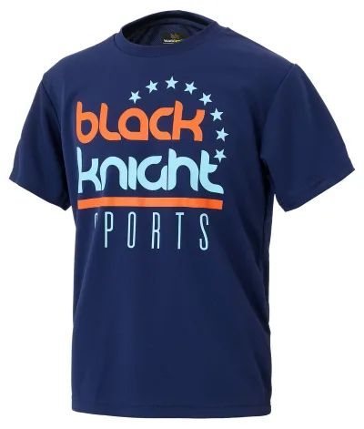 ブラックナイト Black knight ドライTシャツ DBLU ダークブルー L 4582753689337 バドミントンウェア(ユニ)25SS