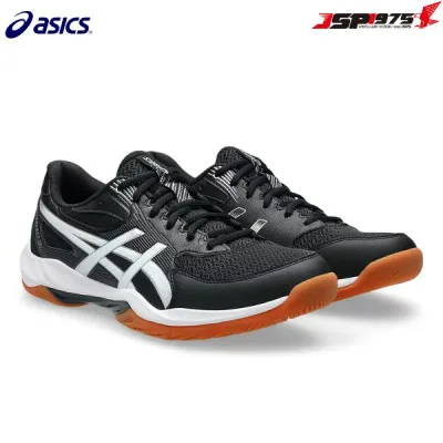 送料無料 asics アシックス GEL-ROCKET 12 ゲルロケット12 バレーボールシューズ ハンドボールシューズ バトミントンシューズ インドアスポーツ クッション性 安定性 男女兼用 ユニセックス 28.0cm ブラック/ホワイト 黒 白 1073A080