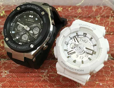 【愛の証 一緒にタフな時を刻もう】Gショック ペア G-SHOCK BABY-G ペアウォッチ カシオ 2本セット アナデジ GST-W300-1AJF BA-110-7A3JF 人気 婚約 夫婦 高級 クリスマス プレゼント おすすめ