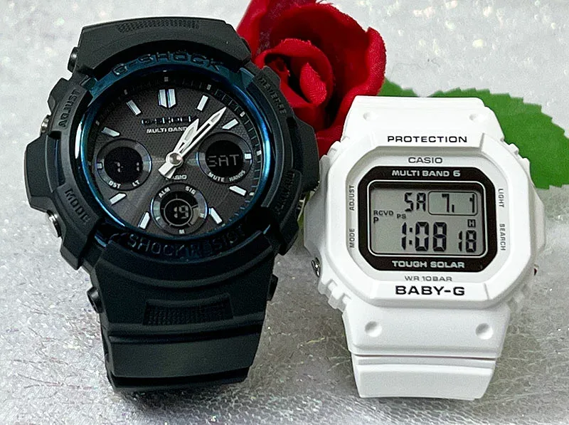 【愛の証 一緒にタフな時を刻もう】Gショック ペアウオッチ G-SHOCK BABY-G カシオ 2本セット AWG-M100A-1AJF BGD-5650-7JF 人気 婚約 夫婦 高級 クリスマス プレゼント おすすめ誕生日 御祝い還暦 銀婚式 結婚記念日 婚約