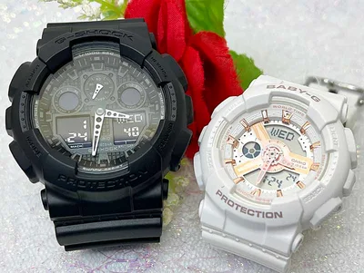【愛の証 一緒にタフな時を刻もう】Gショックペアウオッチ Gショック ペア G-SHOCK BABY-G ペア腕時計 カシオ 2本セットGA-100-1A1JF BA-110XRG-7AJF クリスマス 誕生日 御祝い還暦 銀婚式 結婚記念日 婚約婚約夫婦 高級クリスマス プレゼント