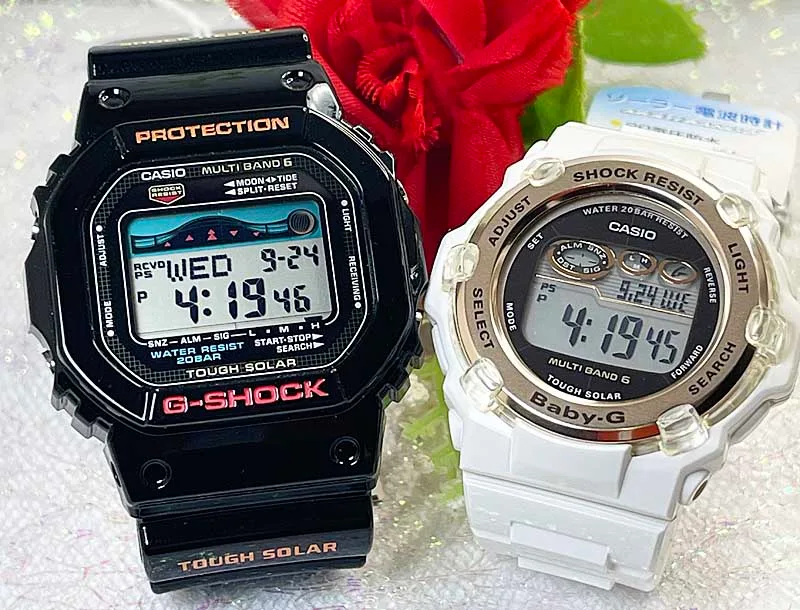 【愛の証 一緒にタフな時を刻もう】ペアウオッチ gショックGショック ペアウオッチ gショック 人気 婚約 夫婦 高級 クリスマス プレゼント おすすめG-SHOCK BABY-G カシオ 2本セットGWX-5600-1JFBGR-3003U-7AJF愛の証