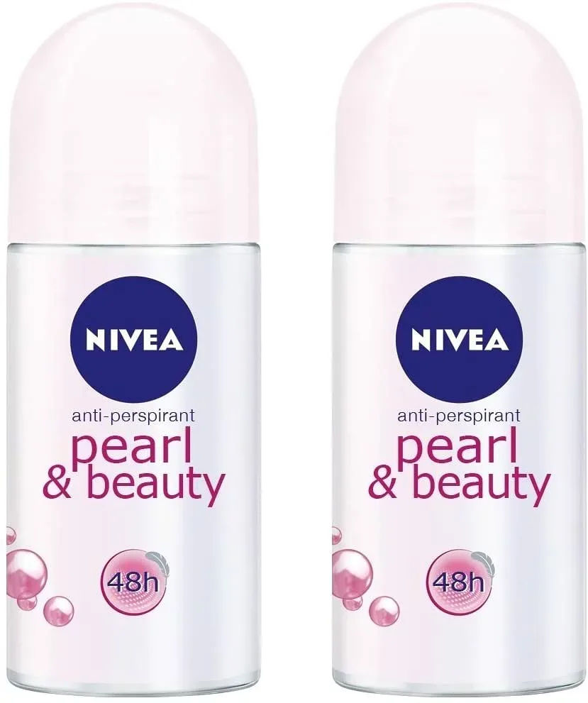 NIVEA(ニベア)(Pack of 2)パールそしてビューティー制汗剤デオドラントロールオン女性のための2x50mlDeodorant pearl & beauty(roll on)