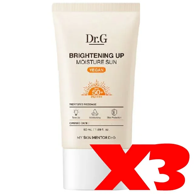 DR.Gブライトニング アップ モイスチャー 日焼け止め SPF50 PA++++, 50ml 3個