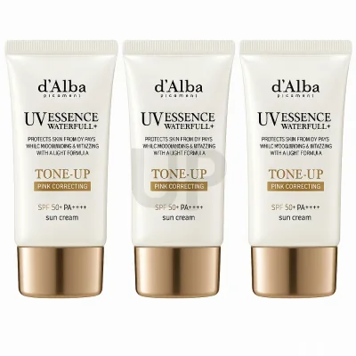 【 d'Alba ( ダルバ ) 】ウォータフルトーンアップ日焼け止め 50ml*3個 SPF50+ PA++++ 韓国 コスメ dAlba(並行輸入製品)