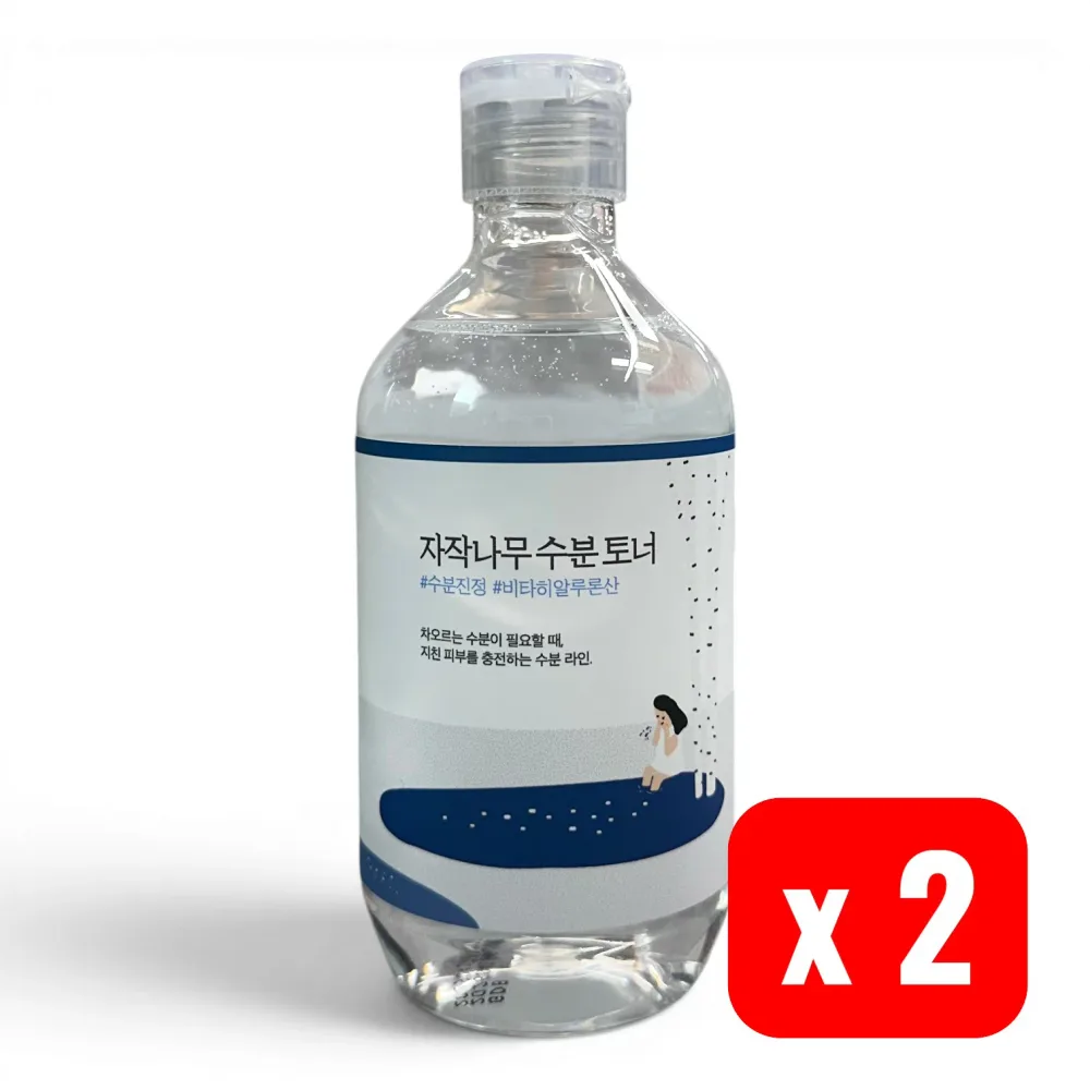 【ラウンドラボ】バーチジュース モイスチャライジングトナー 300ml×2本セット / Round Lab Birch Juice Moisturizing Toner / 白樺樹液 ヒアルロン酸 保湿 鎮静 乾燥肌 韓国コスメ 【並行輸入品】