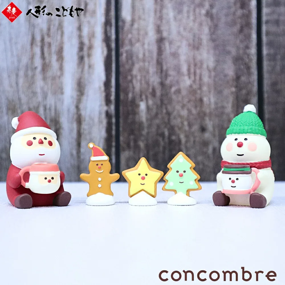 【18日迄 最大1500円OFFクーポン】 デコレ Decole concomble クリスマス ティータイム セット ぽっちゃりサンタ コーヒー ぽっちゃり スノーマン xmas クッキーフレンズ 人形 雑貨 置物 小物 インテリア ミニサイズ おしゃれ