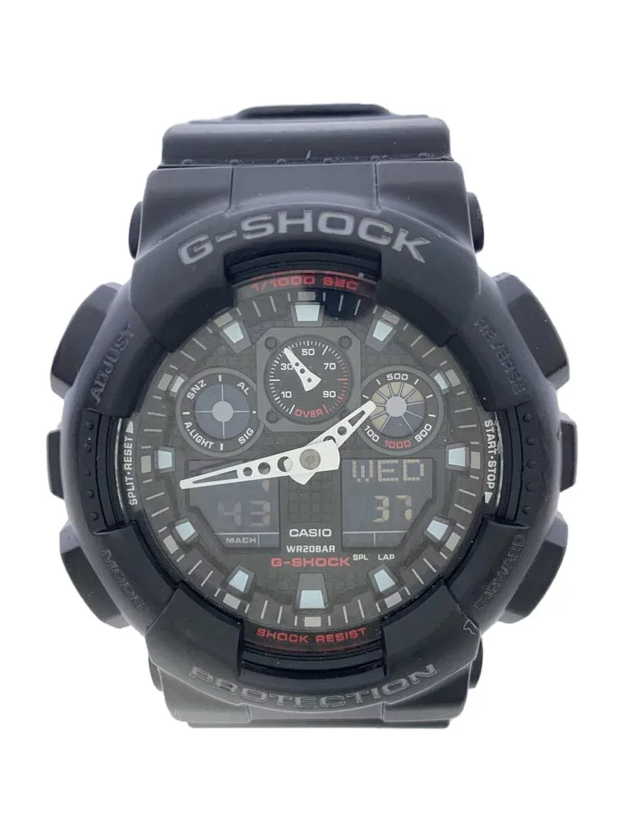 【中古】CASIO◆腕時計/デジタル/BLK/GA-100MC-1AJF//【服飾雑貨他】