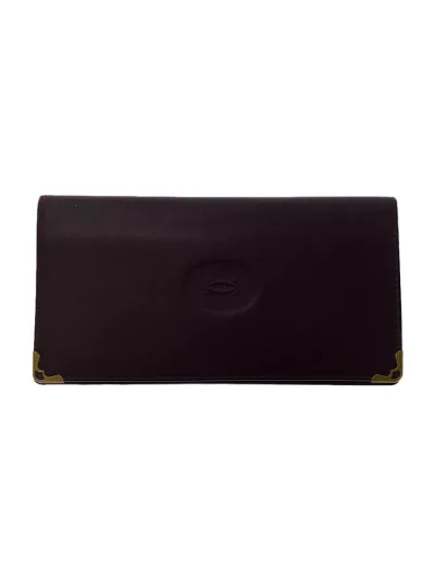【中古】Cartier◆長財布/レザー/BRD/メンズ【服飾雑貨他】