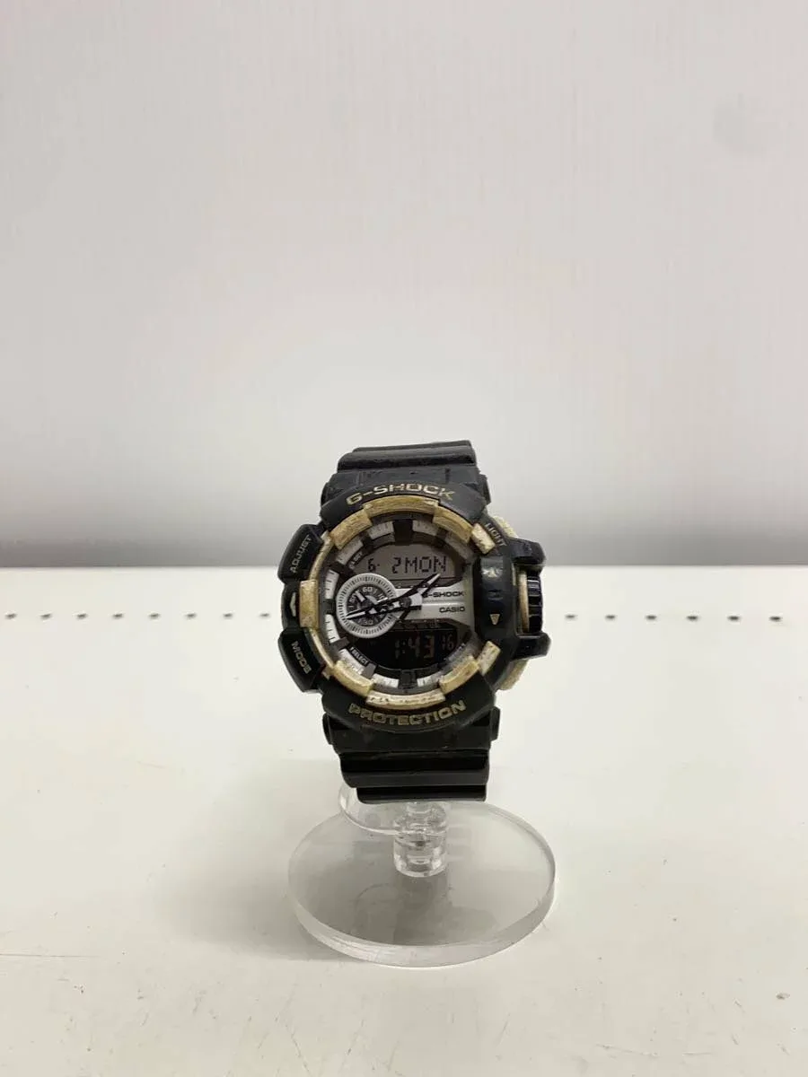【中古】CASIO◆クォーツ腕時計・G-SHOCK/デジアナ/BLK【服飾雑貨他】