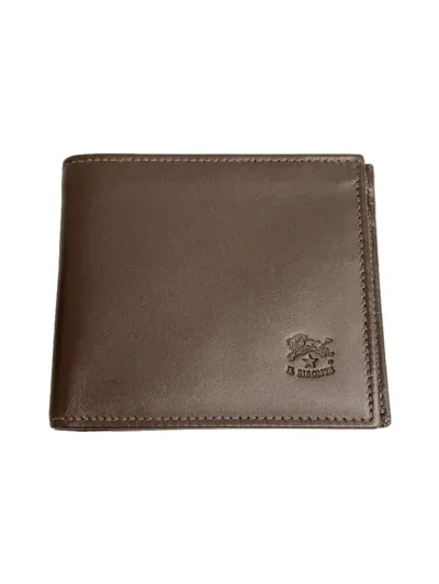【中古】IL BISONTE◆2つ折り財布/レザー/BRW/メンズ/15-11540/84【服飾雑貨他】