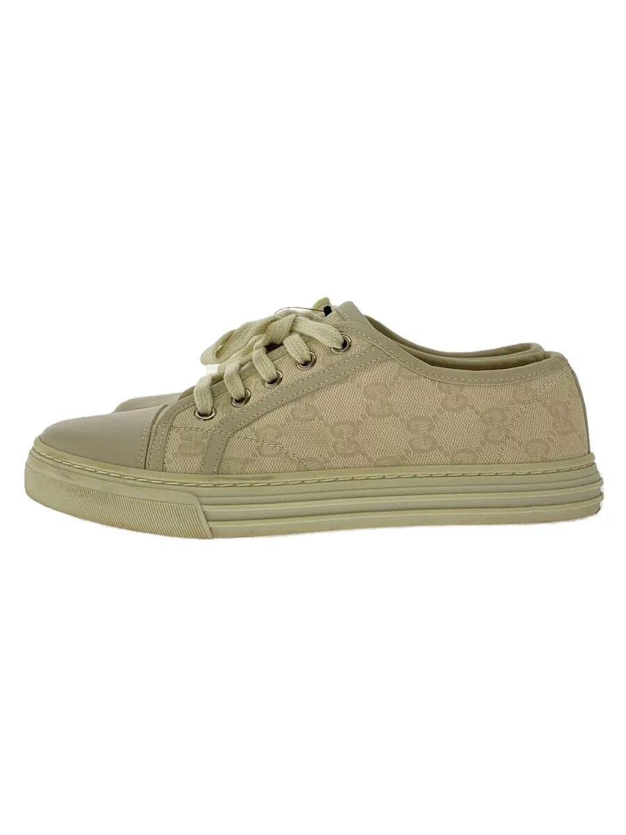 【中古】GUCCI◆ローカットスニーカー/35.5/BEG/キャンバス/426187【シューズ】