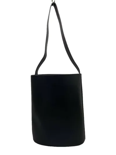 【中古】RIM.ARK◆バッグ/レザー/BLK/無地【バッグ】