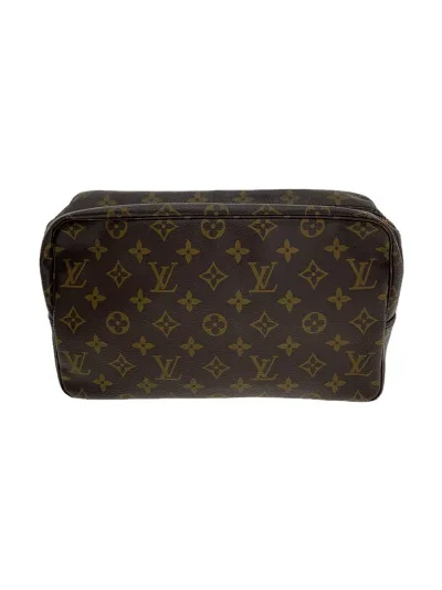 【中古】LOUIS VUITTON◆トゥルース・トワレット28_モノグラム・キャンバス/PVC/BRW/総柄【バッグ】