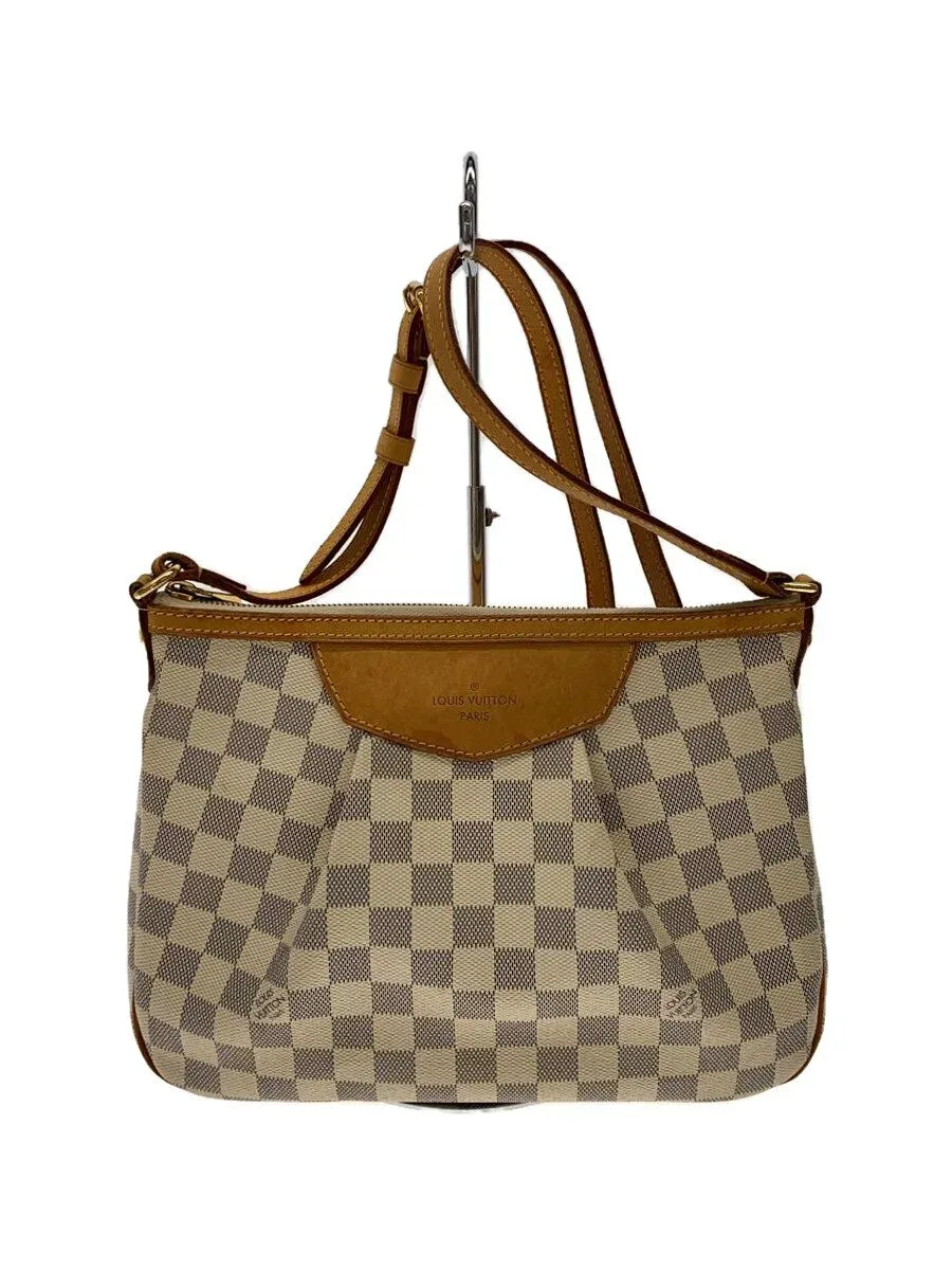 【中古】LOUIS VUITTON◆シラクーサPM_ダミエ・アズール_WHT/PVC/WHT【バッグ】