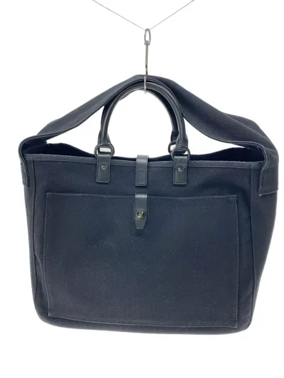 【中古】PORTER◆トートバッグ/キャンバス/BLK/無地【バッグ】
