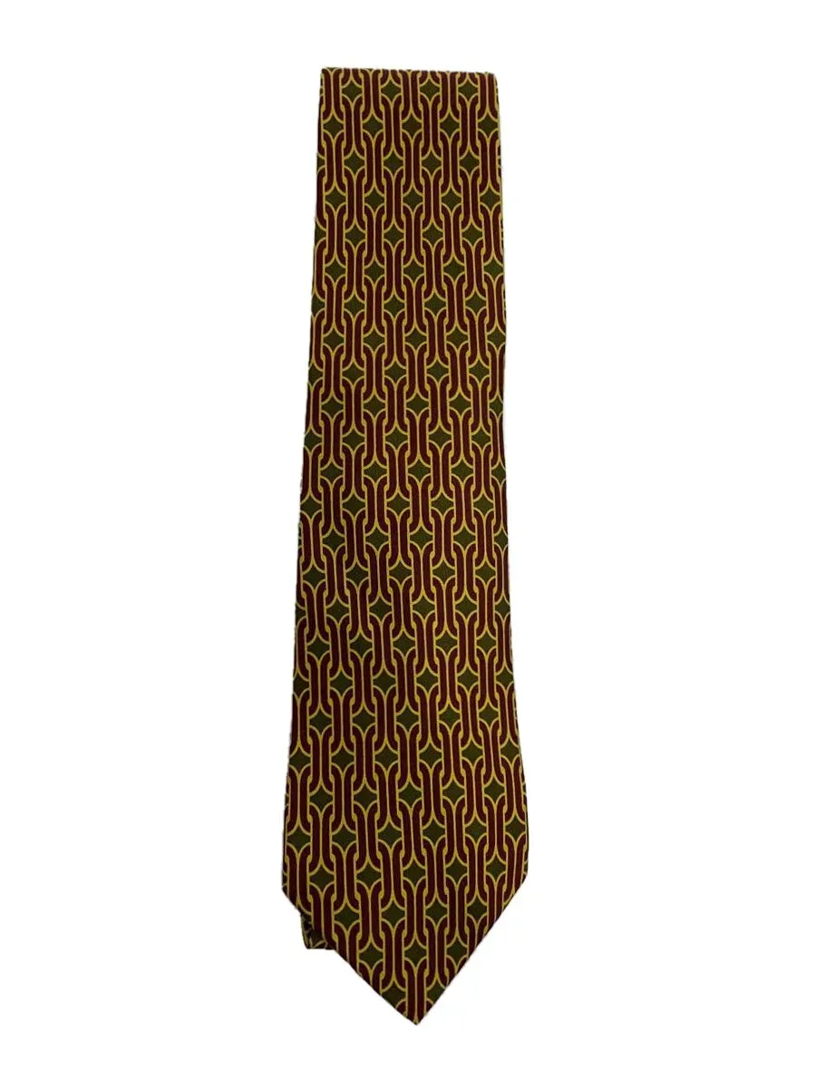【中古】GUCCI◆ネクタイ/シルク/BRW/総柄/メンズ【服飾雑貨他】
